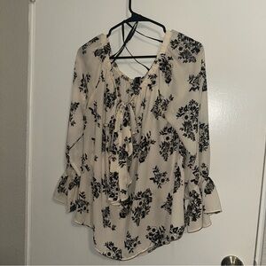 Sami & Jo Black Floral Blouse